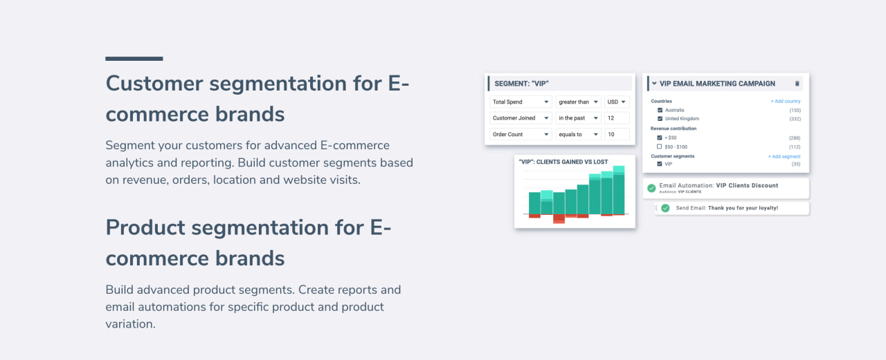 ”Segments avancés de clients dans Octoboard”