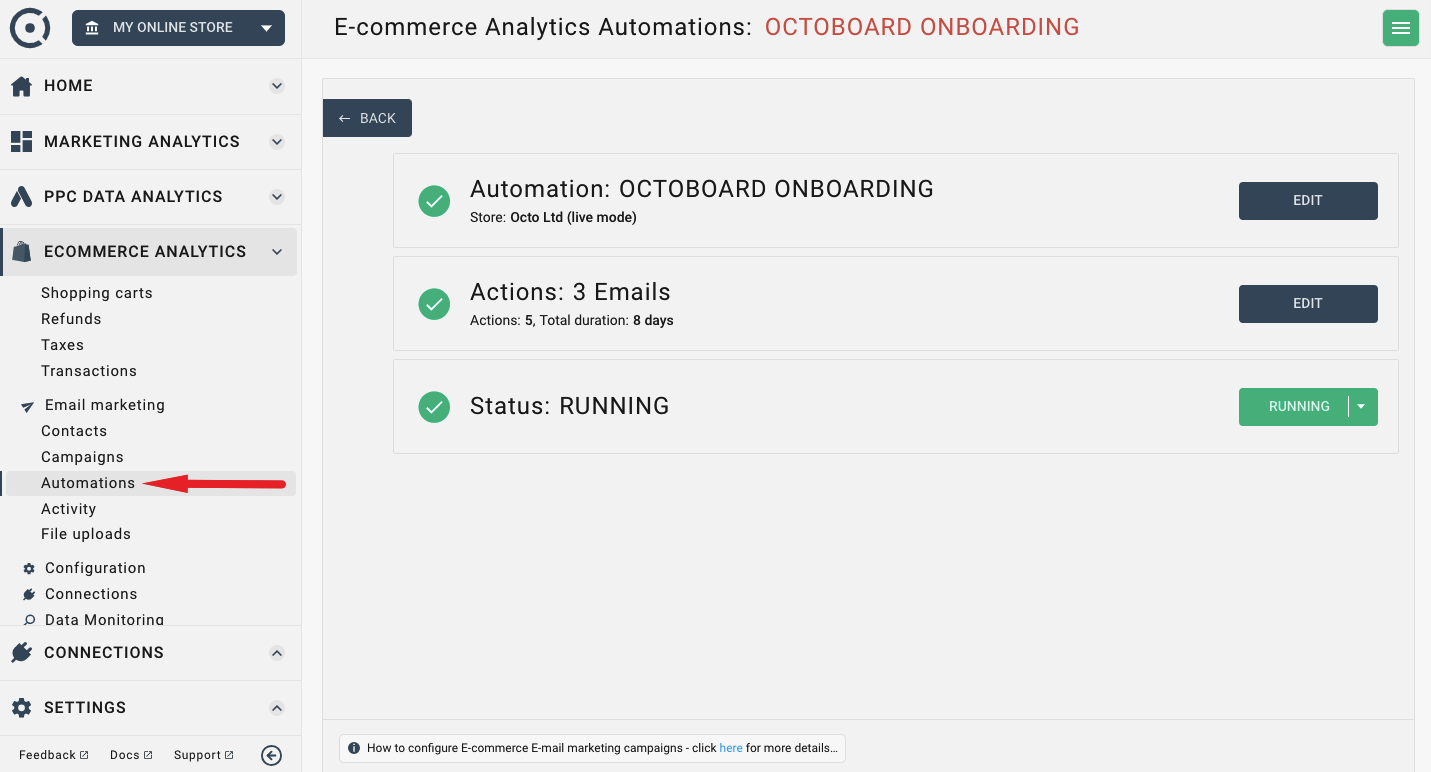 Email automation configuration overview
